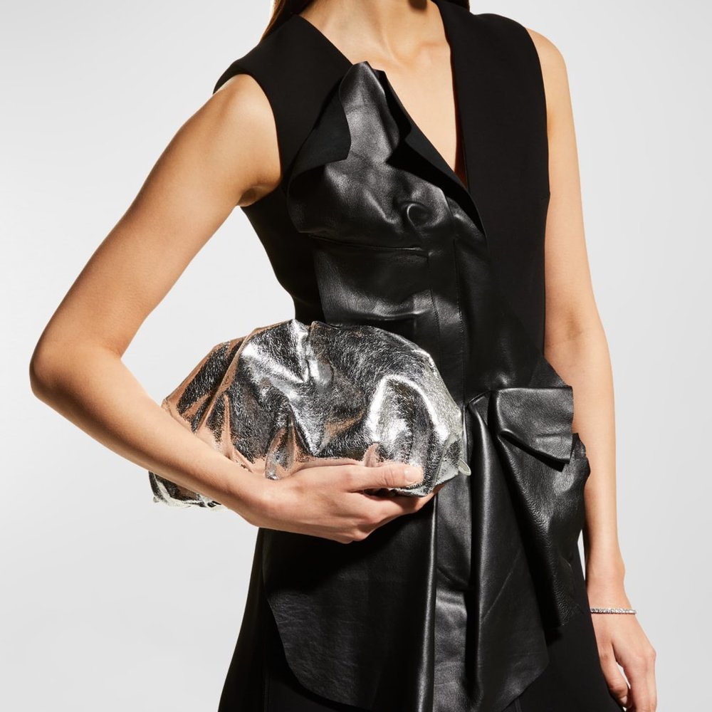 REBECCA MINKOFF RUCHED CLUTCH